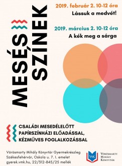 Mesés színek - családi mesedélelőttök a Vörösmarty Mihály Könyvtárban